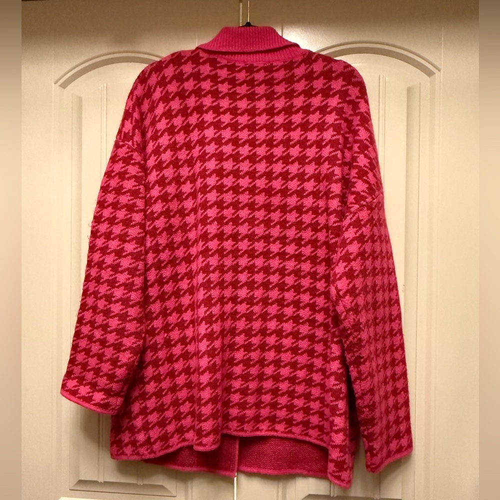 Entro Hot Pink Houndstooth Jacket - Picture 6 of 7